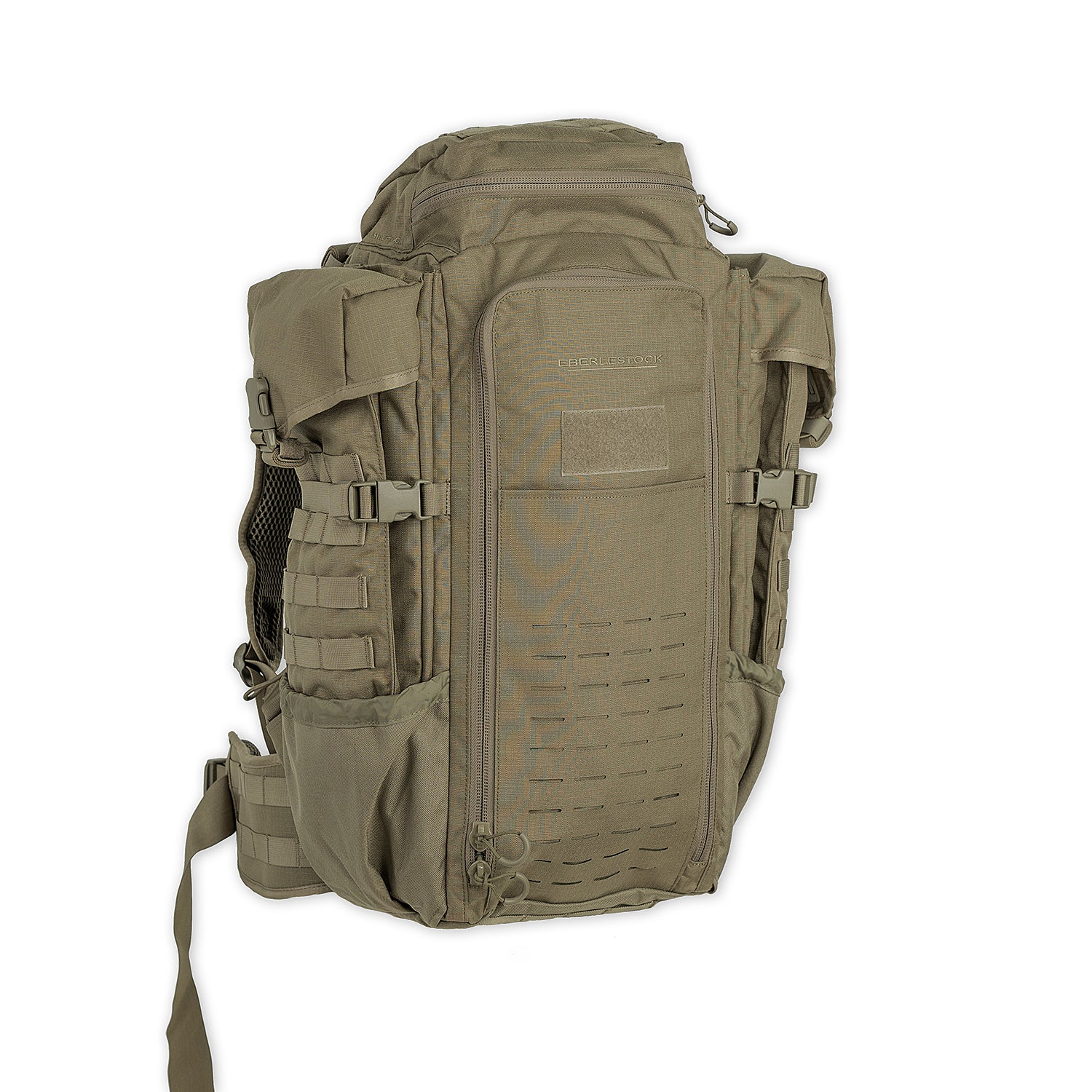 `Military Green Eberlestock taktischer Rucksack mit MOLLE-System, Kompressionsriemen und großem Stauraum`
