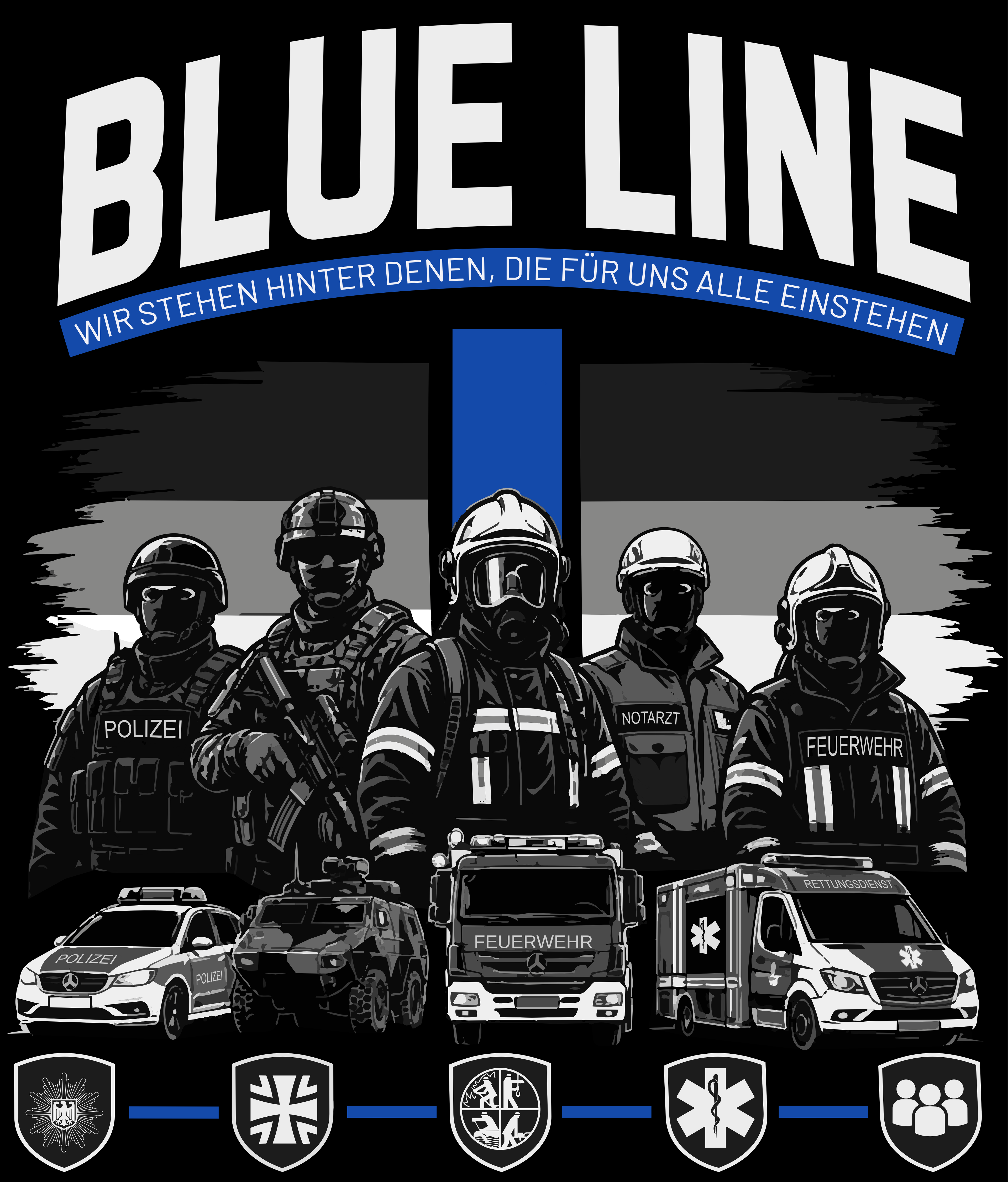 PRE-ORDER 🚨 BLUE LINE TSHIRT I Versand vsl. ab dem 27.07.2026
