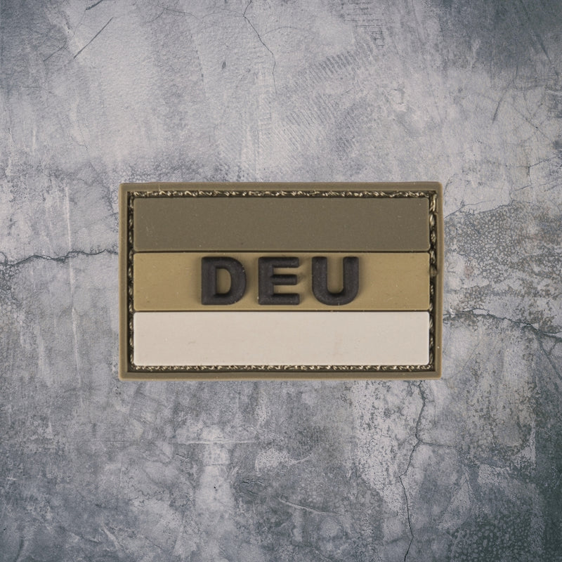 DEUTSCHLAND PATCH 3D „DEU“ PVC MIT KLETT