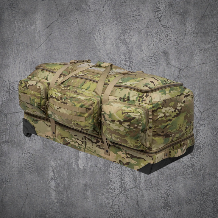 `Die B3 Hercules Duffel von Eberlestock im Multicam Design – taktische Reisetasche mit Rollen für Outdoor, Einsatz und maximale Ausrüstungskapazität`
