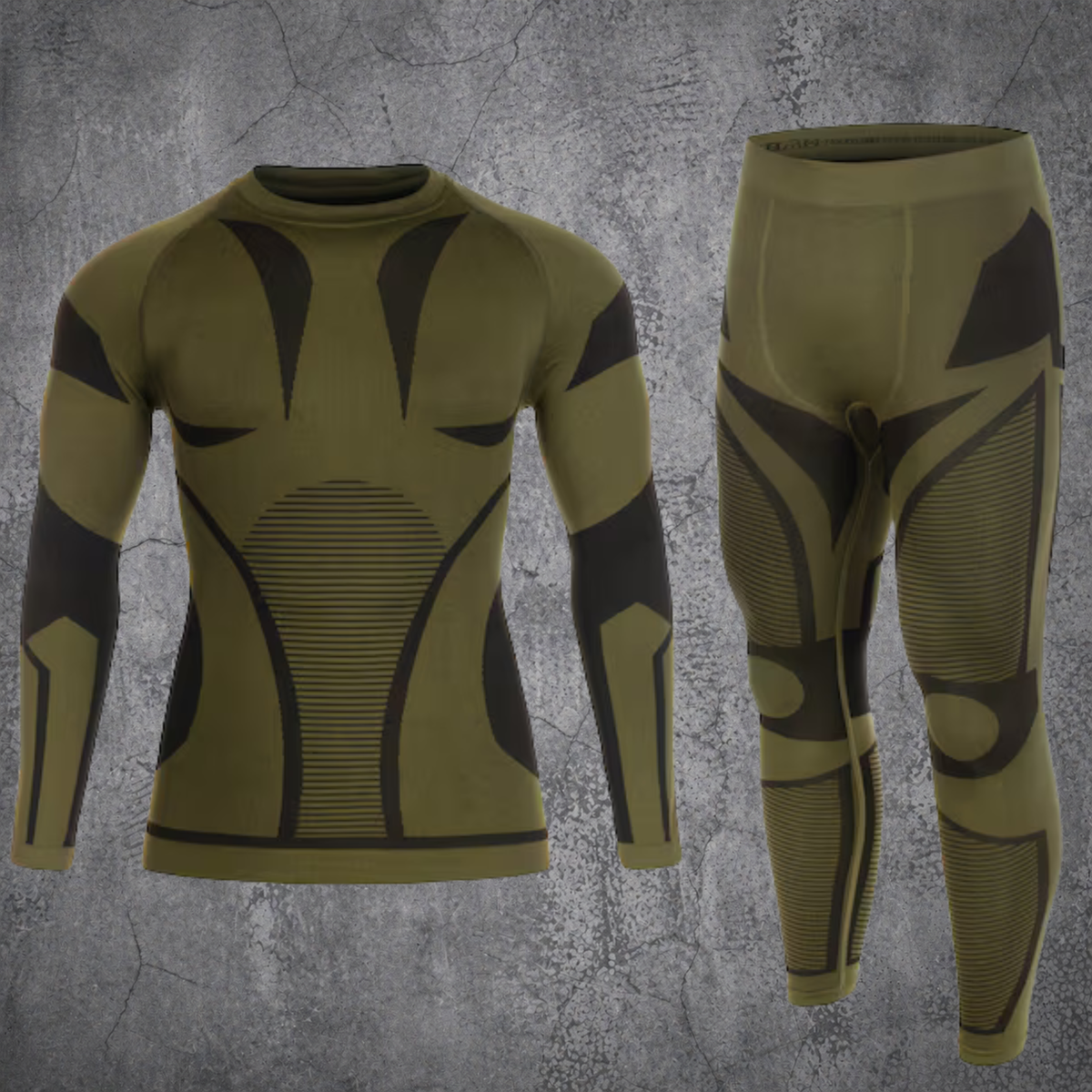 4-Way Stretch Performance - Thermo-Unterwäsche - Olive