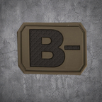 MILITÄR PATCH 3D BLUTGRUPPE