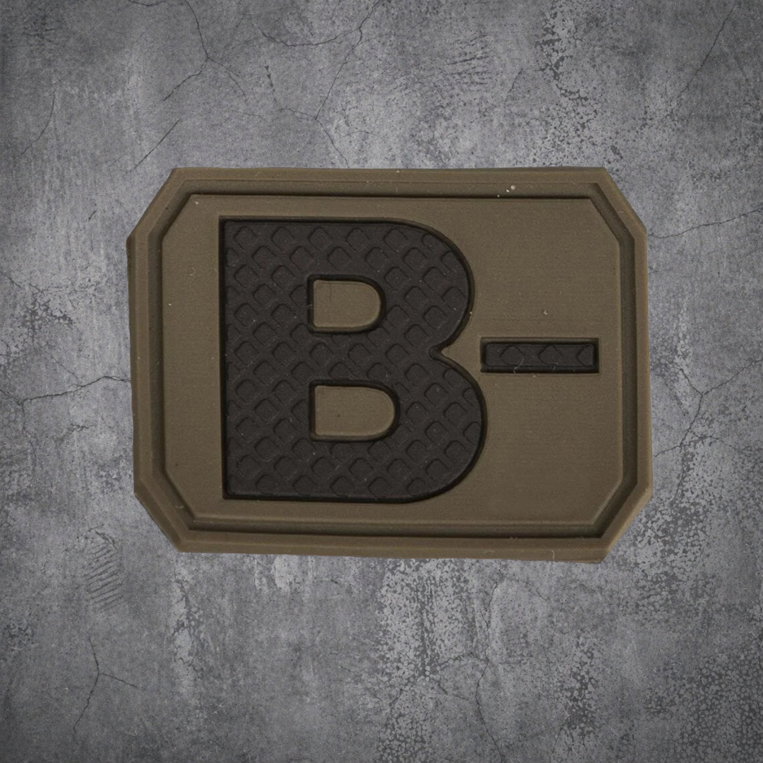 MILITÄR PATCH 3D BLUTGRUPPE