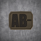 MILITÄR PATCH 3D BLUTGRUPPE