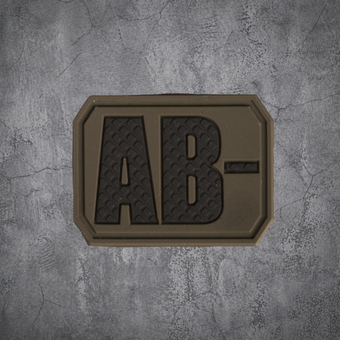 MILITÄR PATCH 3D BLUTGRUPPE