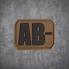 MILITÄR PATCH 3D BLUTGRUPPE