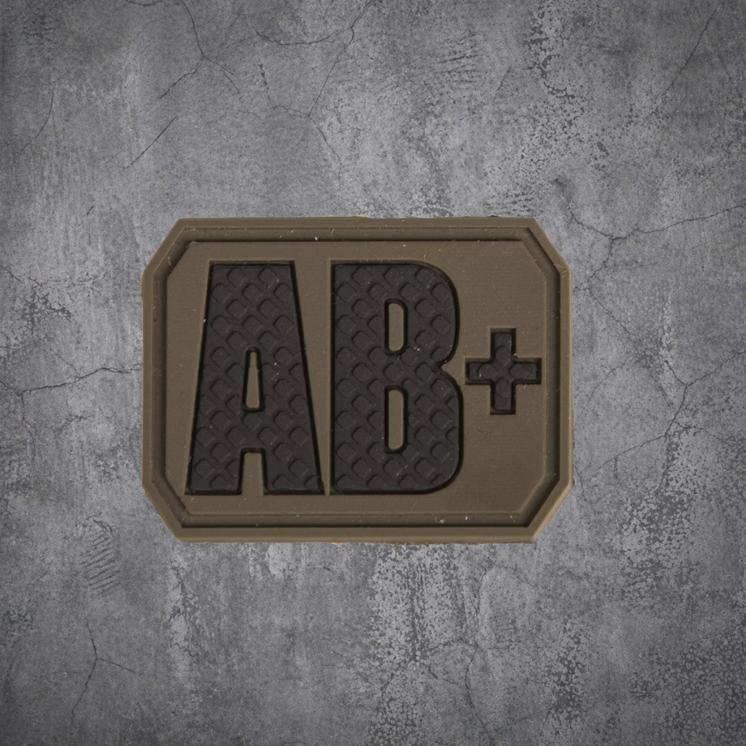 MILITÄR PATCH 3D BLUTGRUPPE