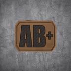 MILITÄR PATCH 3D BLUTGRUPPE