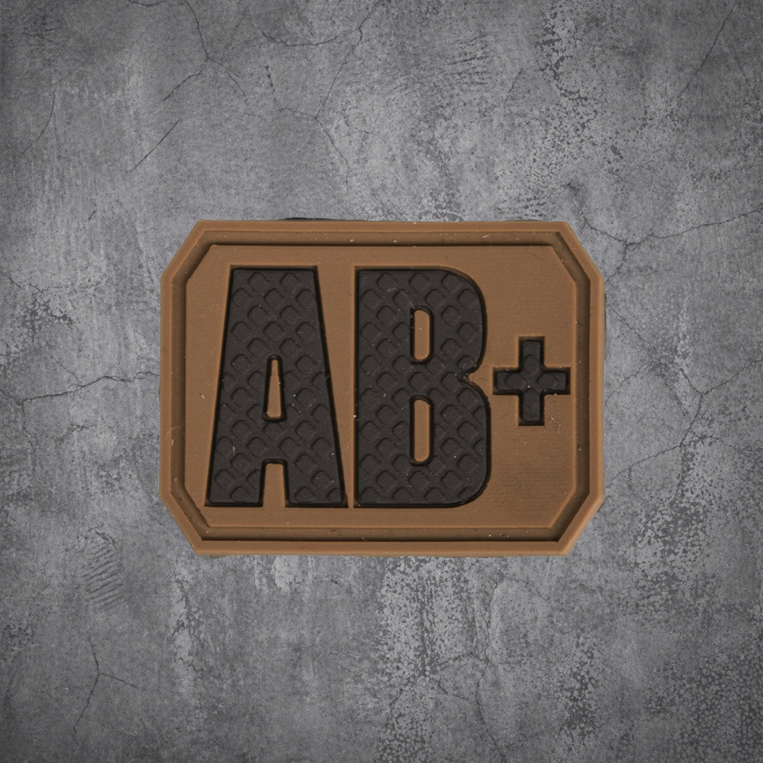 MILITÄR PATCH 3D BLUTGRUPPE