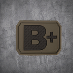 MILITÄR PATCH 3D BLUTGRUPPE