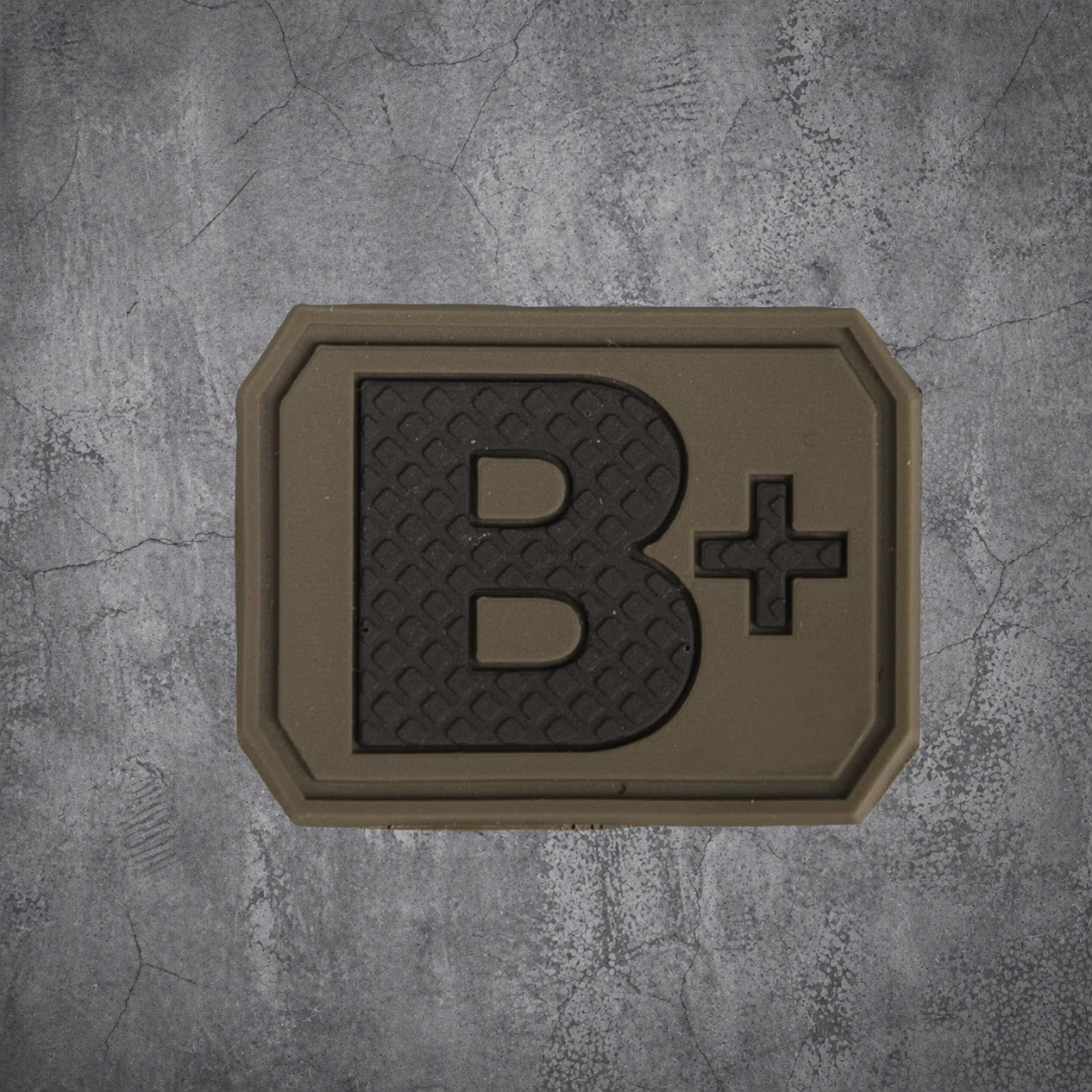 MILITÄR PATCH 3D BLUTGRUPPE