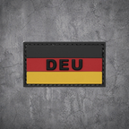 DEUTSCHLAND PATCH 3D „DEU“ PVC MIT KLETT