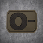 MILITÄR PATCH 3D BLUTGRUPPE