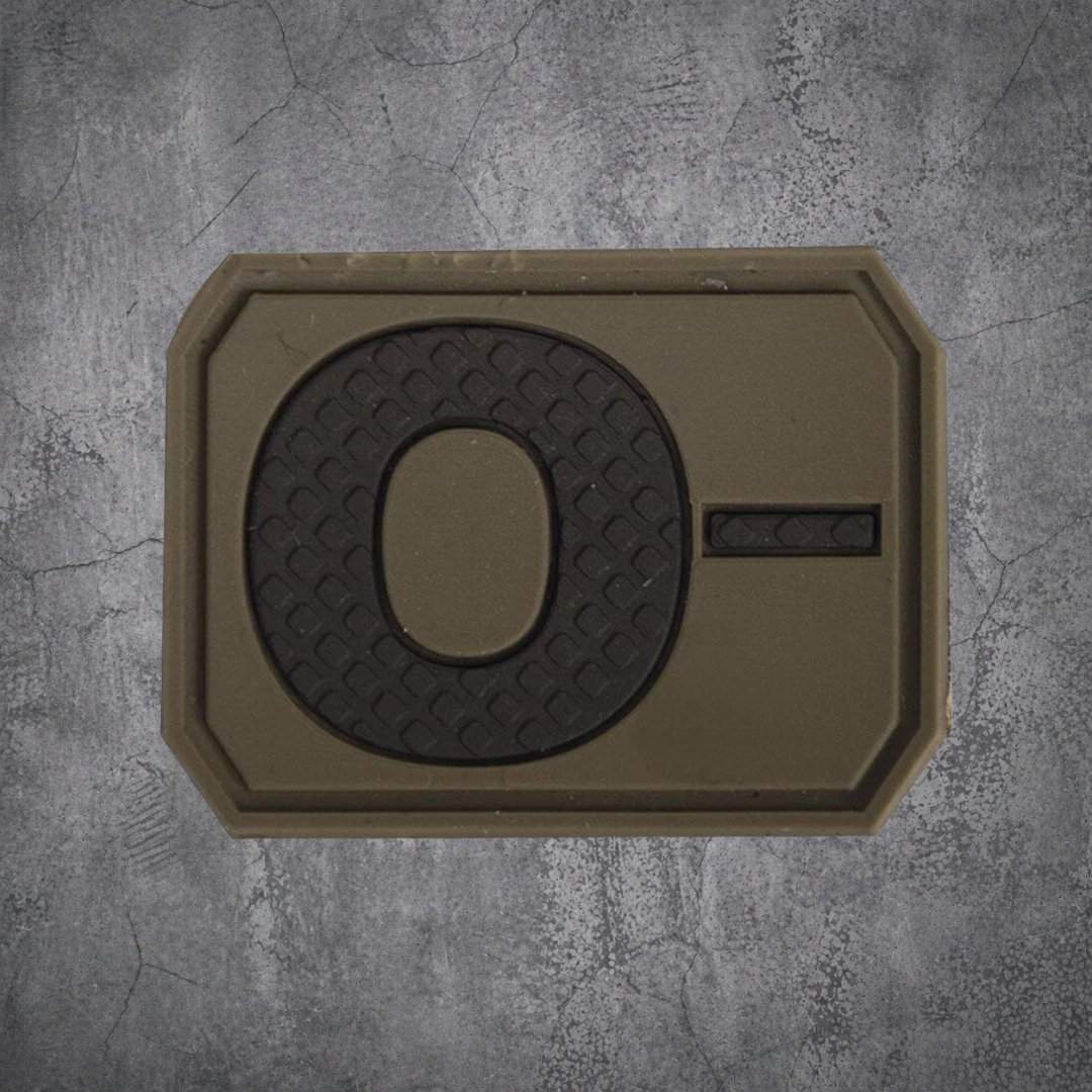 MILITÄR PATCH 3D BLUTGRUPPE