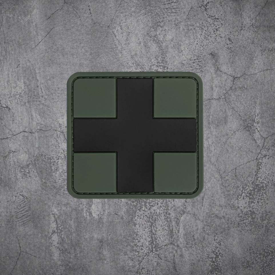 kreuz patch oliv
