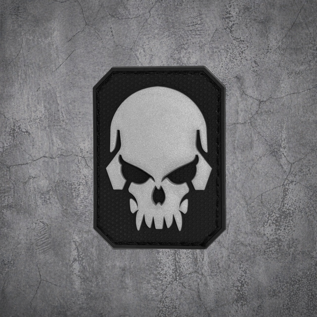 skull patch schwarz