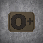 MILITÄR PATCH 3D BLUTGRUPPE