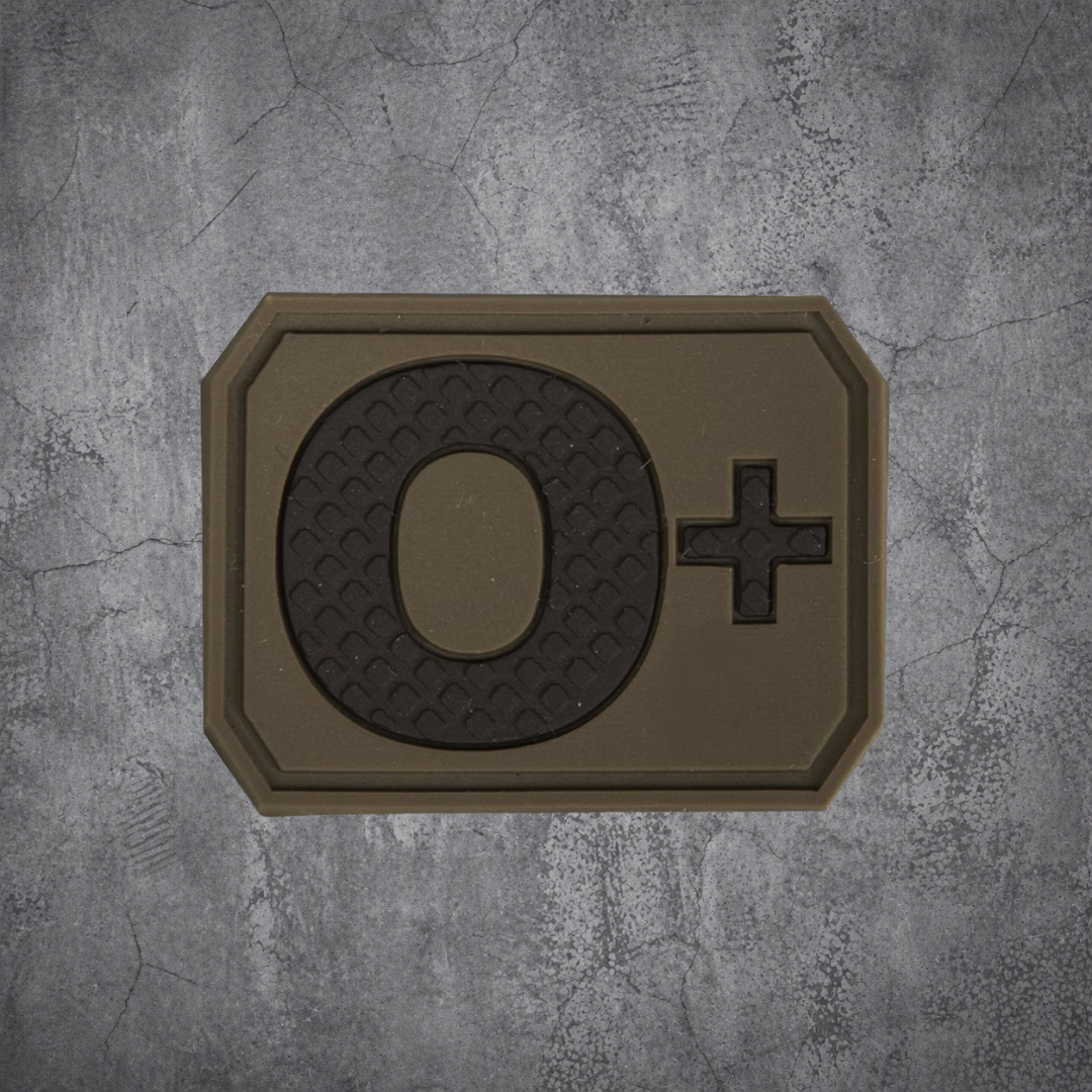 MILITÄR PATCH 3D BLUTGRUPPE