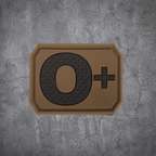 MILITÄR PATCH 3D BLUTGRUPPE