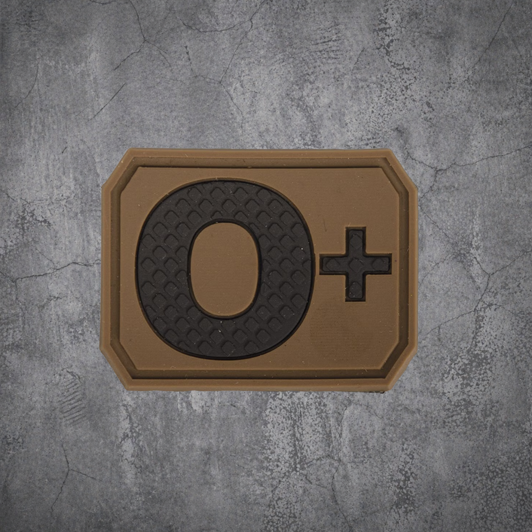 MILITÄR PATCH 3D BLUTGRUPPE