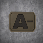 MILITÄR PATCH 3D BLUTGRUPPE