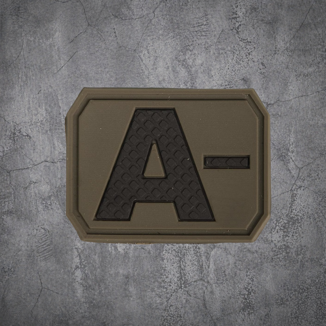 MILITÄR PATCH 3D BLUTGRUPPE