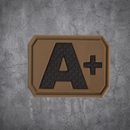 MILITÄR PATCH 3D BLUTGRUPPE