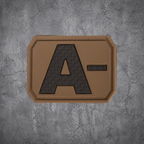 MILITÄR PATCH 3D BLUTGRUPPE