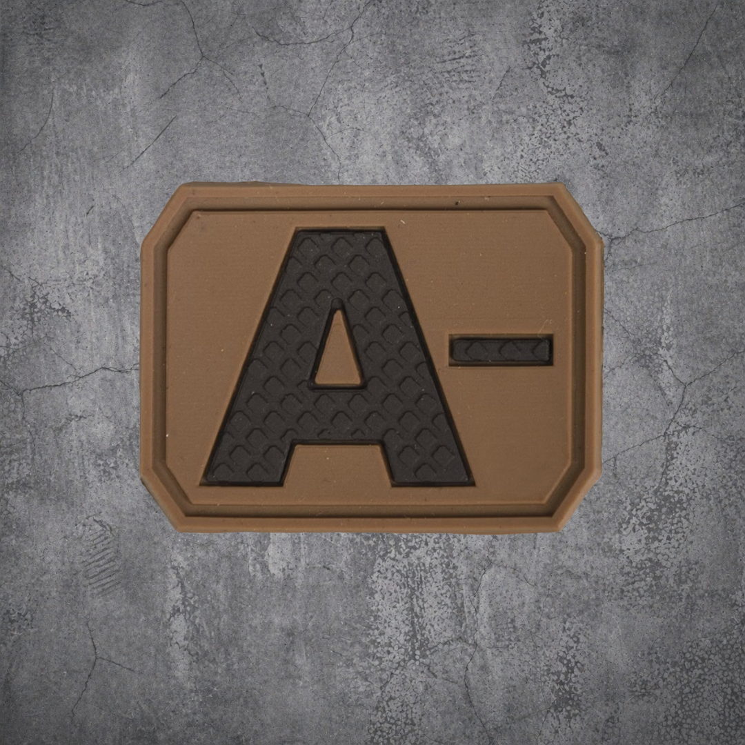 MILITÄR PATCH 3D BLUTGRUPPE