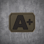 MILITÄR PATCH 3D BLUTGRUPPE