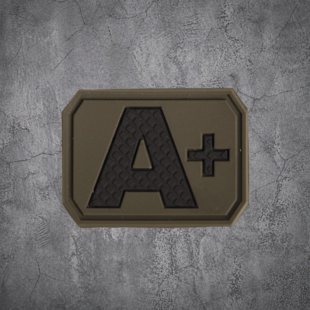 MILITÄR PATCH 3D BLUTGRUPPE